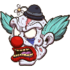 Zombie Clown Head