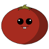 Tomato with face