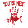 Bloody Hand Print You're Next