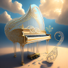Piano in an airy environment