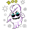 Cool ghost with sunglasses Halloween