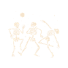 Skeletons Dancing Halloween Funny
