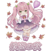 Fille manga - bienvenue l'automne