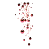 Rot,perlen,perle, regen,sterne,nieten
