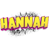 Hannah benutzerdefinierter Name Comic-Stil Pop-Art,