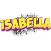 Isabella benutzerdefinierter Name Comic-Stil Pop-Art,