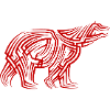 Polar Bear Tribal Tattoo