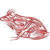 Frog Tribal Tattoo