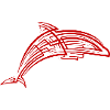Dolphin Tribal Tattoo