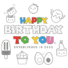 Herzlichen Glückwunsch zum Geburtstag (grau)