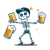 Beer Skeleton Toast