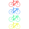 Coloured Bikes