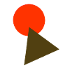 circle and triangle