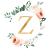Z Monogram Green, Pastel, Wreath