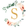 S Monogram Green, Pastel, Wreath