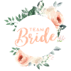Team Bride! Green pastel wreath, customisable