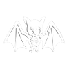 FLEDERMAUS - SKELETT - HALLOWEEN - TIER