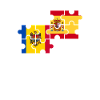 Moldova Spain Flag Spanish Moldovan