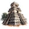 Majestic Mayan Temple