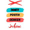 Immer Positiv Denken Farbband