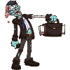 Arbeitender Zombie