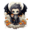 Chemise d’Halloween Chibi Vampire