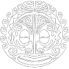 visage maori14 blanc
