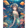 Mermaid with fish