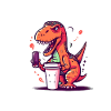 Dino Café Matin Grouch Dinosaure