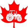 Canada maple leaf tractor logo