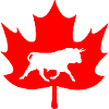 Canada maple leaf bull logo