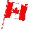 Flag: Canada maple leaf