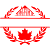 Canada maple leaf farm laurel wreath