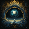 Eye planet abstract