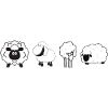Fun sheep group