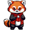 Little Red Comic Panda