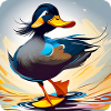 Funny and witty duck