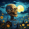Robot van Gogh Style