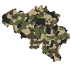 Belgium map camouflage