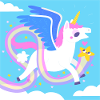 Flying unicorn