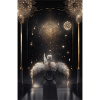 Angel gazing into stars