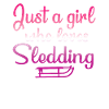 Sledding Girl Design