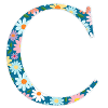 Personalisierbar Monogramm C Blumenmuster
