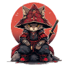 Asia Cat Japanese Samurai Samurai