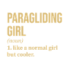 Paragliding Girl Funny Quote
