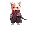 Asia Cat Japanese Samurai Samurai