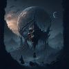 Dark dying world