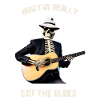 Szkielet grający na gitarze, Halloween Szkielet gitarowy