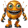 Orange Android Robot spreads
