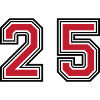 25 Zahl symbol
